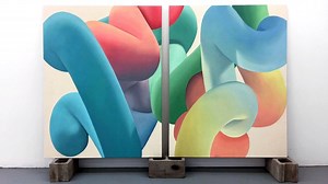 1.6K views · 14 reactions | Visual artist Vickie Vainonpaa combines new technology with a more traditional painting process, and the result highlights the way we live in between real and online spaces. Vickie Vainionpaa Art joined us in 2017 as a Banff Artist in Residence. Enjoy this throwback look inside her studio. | Banff Centre for Arts and Creativity | Facebook