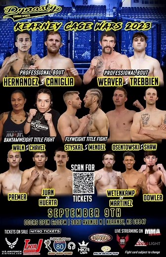 49 reactions · 14 shares | Dynasty Combat Sports: Kearney Cage War...