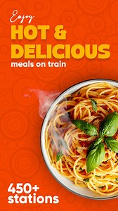Tired of cold and tasteless train food?️ Say hello to hot, fresh & restaurant-style meals on your journey! Available at 450 stations ️ Serving across 7000 train routes ️ Delivered right to your train seat! Download the RailRestro app & enjoy your journey with great food! #irctc #railrestro #trainfoodorder #ecatering #railfood #onlinefooddelivery #foodontrain | Railrestro
