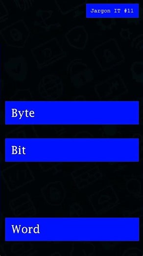 Jargon IT #011 | Bit - Byte - Word