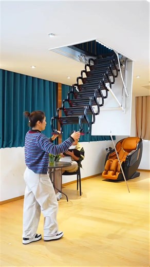 Folding Attic Ladder #shorts #gadgets #spacesaver #products