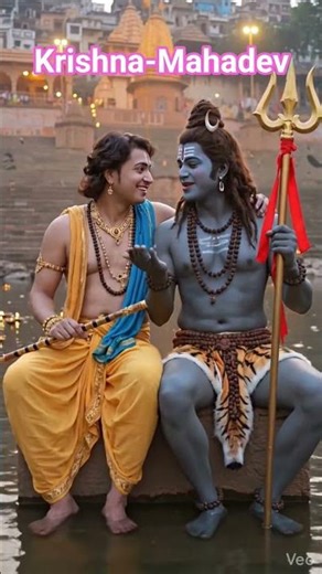 ​Option 1: Shri Krishna aur Bholenath ka Divya Milan! 🕉️✨ (Ek Adbhut Video)