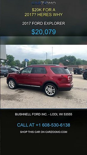 2017 Ford Explorer XLT AWD — 59K Miles for $20,079 | CarZoomo