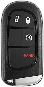KeylessOption Key Fob Replacement for 2013 2014 2015 2016 2017 2018 Dodge Ram 1500 2500 3500 Keyless Entry Remote Control, 4-Button GQ4-54T