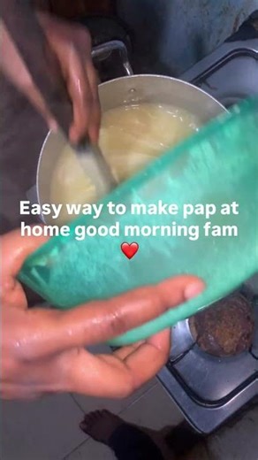 How to make pap at home#fypシ