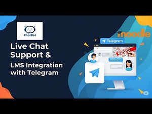 Live Chat Support & LMS Integration with Telegram #moodle #lms #telegram #bot #edtech