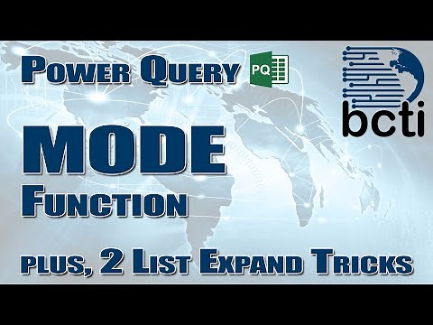 Power Query - MODE Function (with 2 ways to display results)
