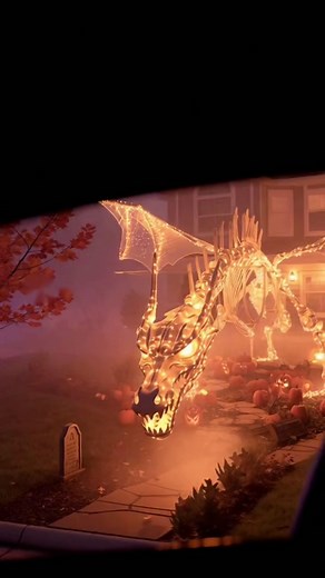 281K views · 14K reactions | Neighborhood Goes All Out Massive Dragon Skeleton Halloween Display Stuns Locals #fblifestyle | Just Dragons | Facebook