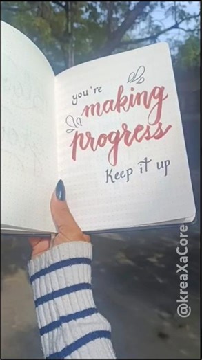 You’re making progress✨ | Relaxing ASMR lettering #shorts #calligraphy