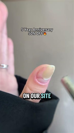 Luxury nails, half the price. The 5th Anniversary event is LIVE. Tap our icon to save 5O%