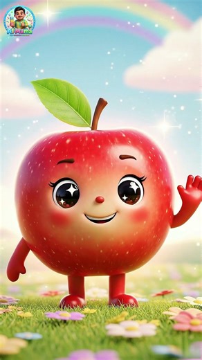 A for Apple | Learn Fruits for Kids | Fun Apple Mascot Introduction | AI Mama