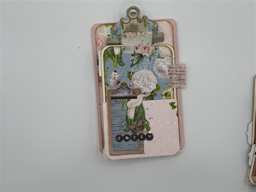 Chipboard Junk Journal: Shabby Chic Pink Vintage Looking - Etsy