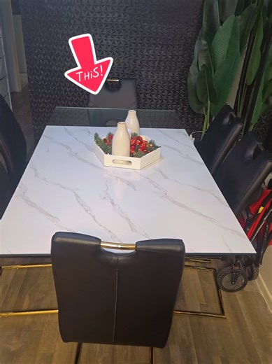 51.18 Inch Rectangular Tempered Glass Dining Table