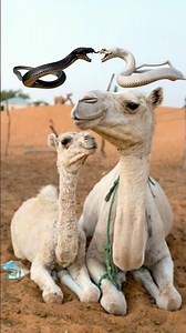 معركة الثعابين على الرمال ودهشة الجمال