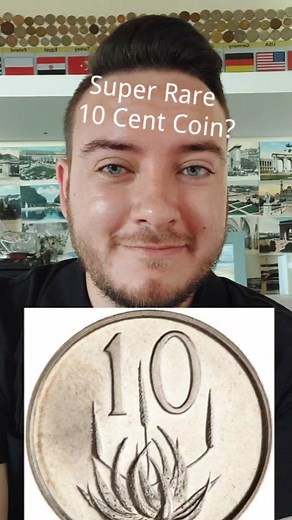 Rare 1965 South African Bokkie Pattern 10 Cent Coin Auction