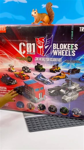 Squirrel Stampede on Instagram: "Transformers Blokees Wheels C01, assemble the iconic transformers vehicle modes. #transformers #blokees #toys"