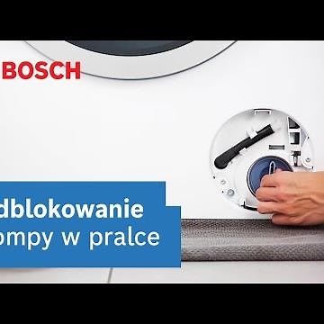 Jak odblokować pompę odpływową w pralce Bosch? | Bosch Home Polska