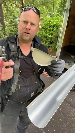 Half round Gutter #rain #diy #guttering #gutter #construction #gutters #homerepair #homeimprovement