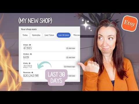My New Shop Blew Up 🚀 and Hit $20K in 30 Days During the Etsy Slow Season (Here's Why)