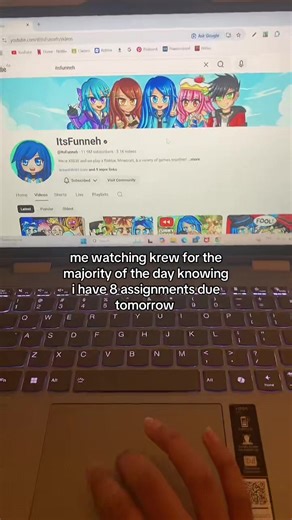 CAPTION⚠ (guys this a joke im not watching krew majority of the day, i do other stuff as well 🥹💔) guys im trying to make a krew edit but capcut is straight up buns 😭 pls be patient #fypシ゚ #viralllllll #krewtok #itsfunneh #ilovekrewsomuch💜💚💛💗💙