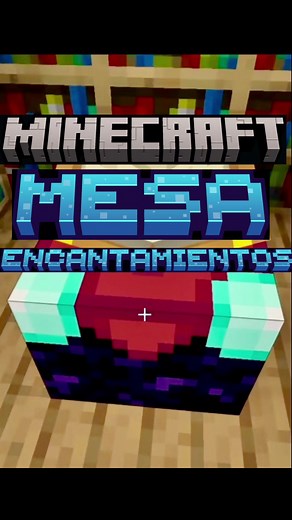 Crafteo de mesa de encantamientos nivel 30 en Minecraft Bedrock
