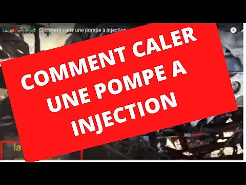 🛵🚚🚗🚙🚜 Comment caler une pompe à injection/How to chock an injection pump