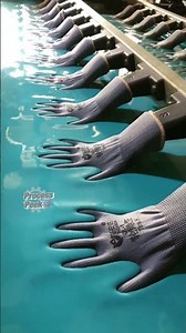 This is how rubber gloves are made #process #satisfying #factory