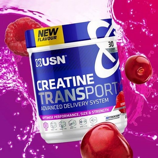 58K views · 222 reactions | Now available in Berry Kick flavour! Creatine Transport is designed to:  optimise performance ️‍♂️ increase strength increase endurance | USN SA - Ultimate Sports Nutrition | Facebook