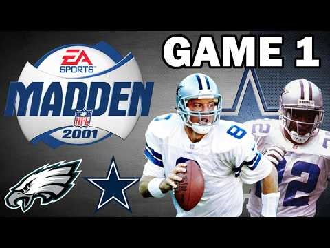 Cowboys Madden 2001 Season Simulation - Game 1 vs Eagles