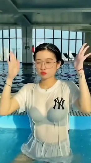 Indoor Pool Fashion: Styling a White NY T-Shirt