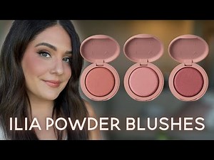 NEW ILIA Powder Blushes! Swatches and Try-on, Lancome Cafe Crush Palette