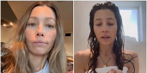 Jessica Biel has revealed a random habit she does in the shower