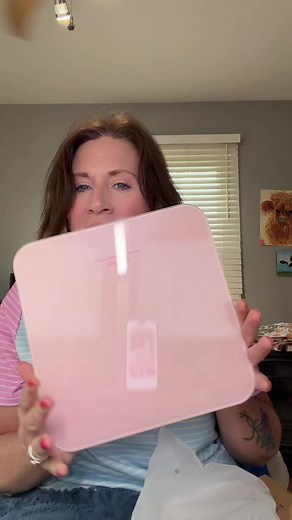 Lightweight Digital Bathroom Scale Review — Cute Pink Display