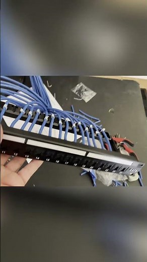 Cathedral Ceilings: Surface Mount Conduit & Patch Panel Install #shorts