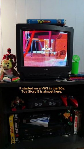 It Started on a VHS in the 90s. Toy Story 5 Is Almost Here. | Toy Story on a Real CRT