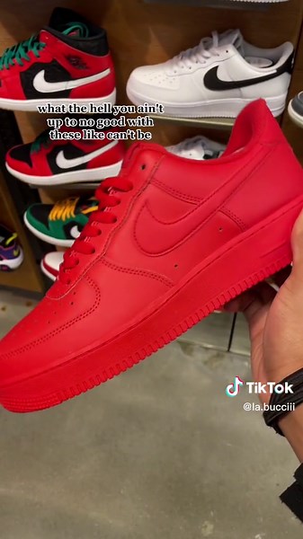 Scary AF Sneaker Collection Featuring Black and Red Air Force 1s