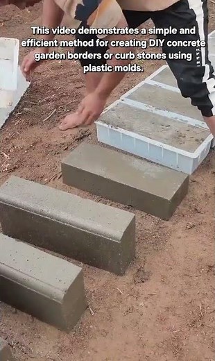Concrete Edging: DIY Garden Borders
