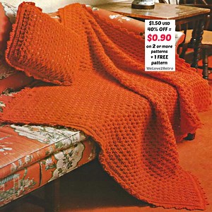 RETIREMENT-SALE*** Easy Knit Afghan Pattern PDF – Lap Blanket, Chunky Throw Beginners - Etsy