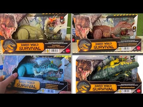 NEW JURASSIC WORLD SURVIVAL WILD ROAR FIGURE IN-BOX IMAGES!!