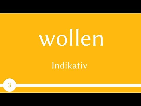 German verb - wollen - to want (verb 3) - A1