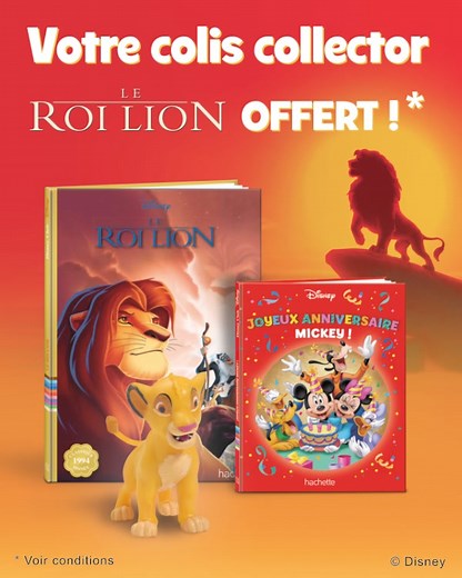 974 reactions · 75 shares |  UNE COLLECTION DISNEY MAGIQUE  Retrouvez les plus grands classiques Disney dans une édition collector ! Profitez-en, le 1er colis est OFFERT* * Voir conditions | Hachette Collections | Facebook