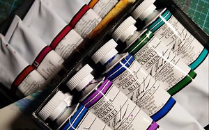 【水彩】mg水彩颜料试色及测评 真是苍白的标题呢