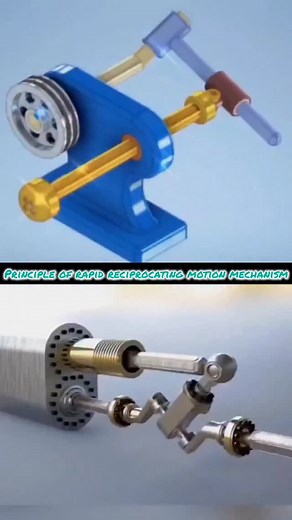 Principle of rapid reciprocating motion mechanism | Solid Works Design | 3D Animation #conveyorsystems #solidworks #solidworks_design #3d #mechanicalengineering #technology #engineering #work #viralreels #instagram | Action King