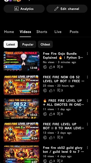 Free Fire Gojo Bundle Explained 🔥 | Python Script Demo | OB52