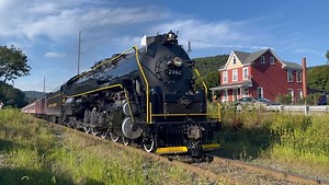 4K views · 1K reactions | Reading and Northern 2102 steams through the little town of New Ringgold, PA with its Iron Horse Rambles Train bound for Reading Outer Station on 9/2/2023. The big steam locomotive will hit the rails again in October pulling select runs of the R&N’s fall foliage trains to Jim Thorpe. #readingandnorthern #readingandnorthern2102 #rbmn2102 #readingpa | Rail Brothers | Facebook