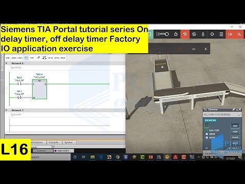 Siemens plc timer programming - on delay off delay timer