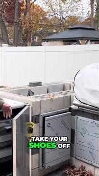 Outdoor Kitchen Build: Awesome Blaze Refrigerator! #hardscape