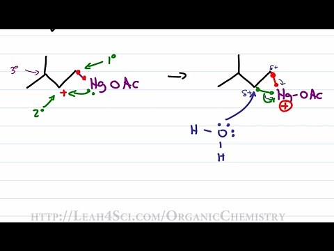 Oxymercuration Demercuration Reduction - Alkene Reaction Mechanism by Leah Fisch