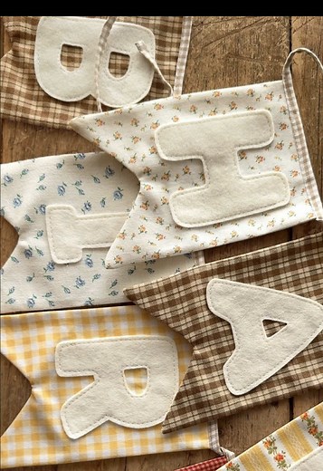 DIY Fabric Birthday Banner for Your Child's First Birthday