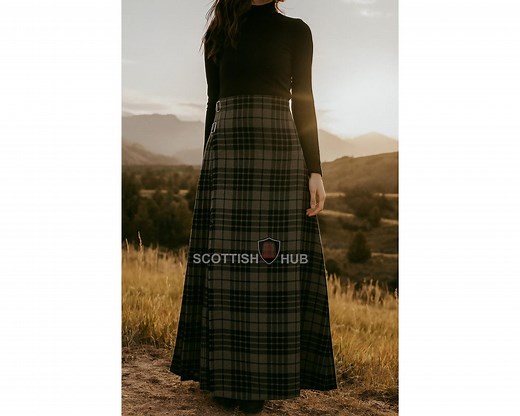 Scottish Highland Maxi Skirt – Women’s Tartan Wool Plaid Long Skirt | Kilted Winter Skirt | Custom Ankle Length Skirt Plus Sizes - Etsy UK